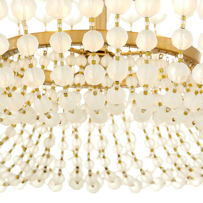 Cyan 11943 Eight Light Pendant, Aged Brass