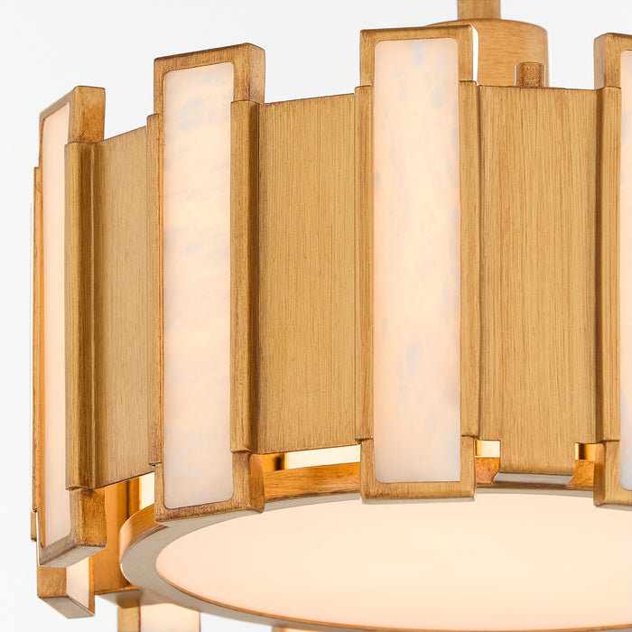 Cyan 11949 One Light Pendant, Aged Brass