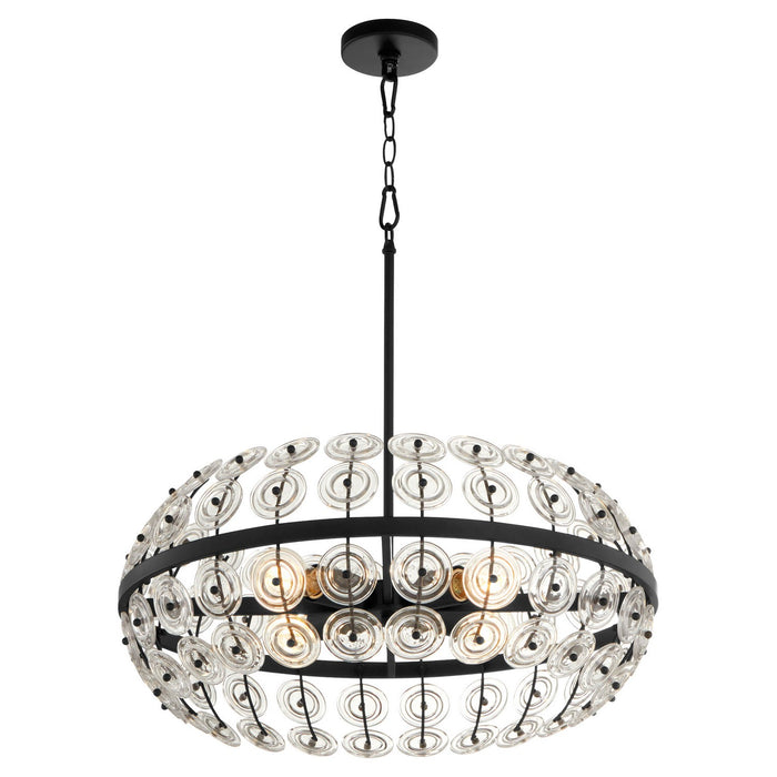 Cyan 11957 Four Light Pendant, Matte Black