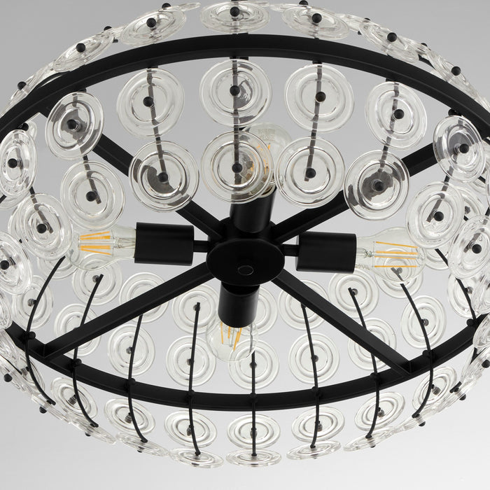 Cyan 11957 Four Light Pendant, Matte Black