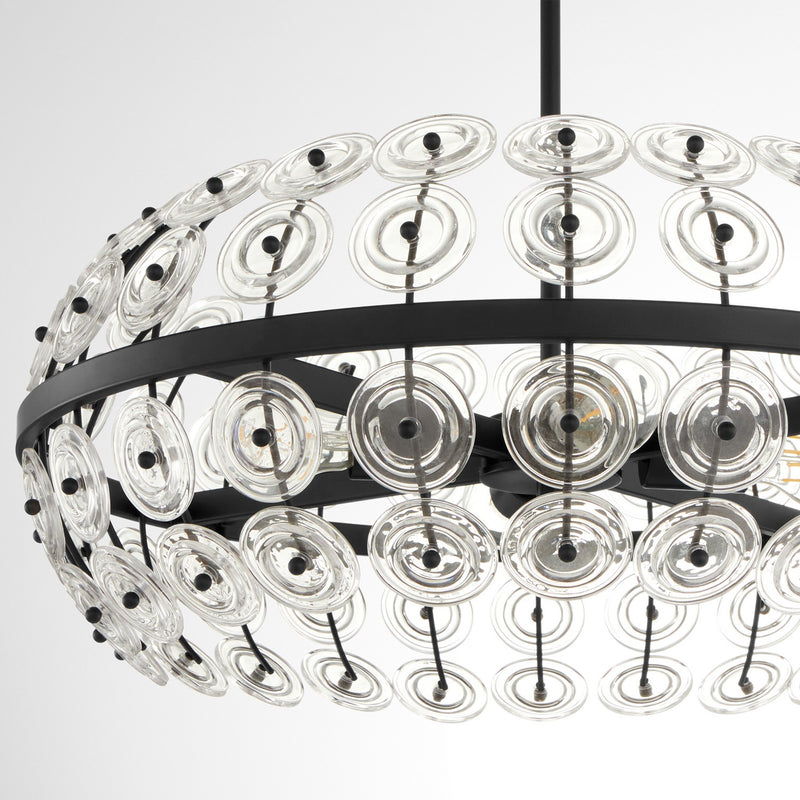 Cyan 11957 Four Light Pendant, Matte Black