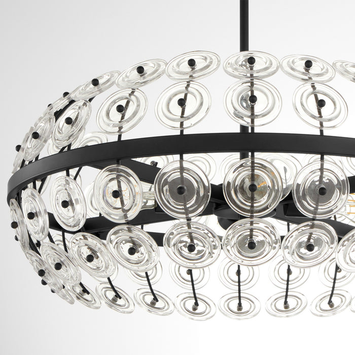 Cyan 11957 Four Light Pendant, Matte Black