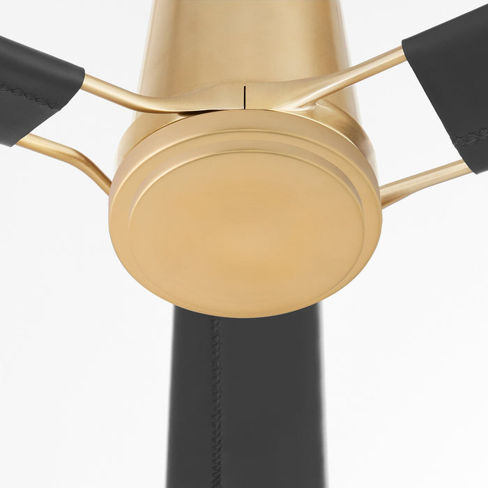Cyan 11976 60" Ceiling Fan, Aged Brass