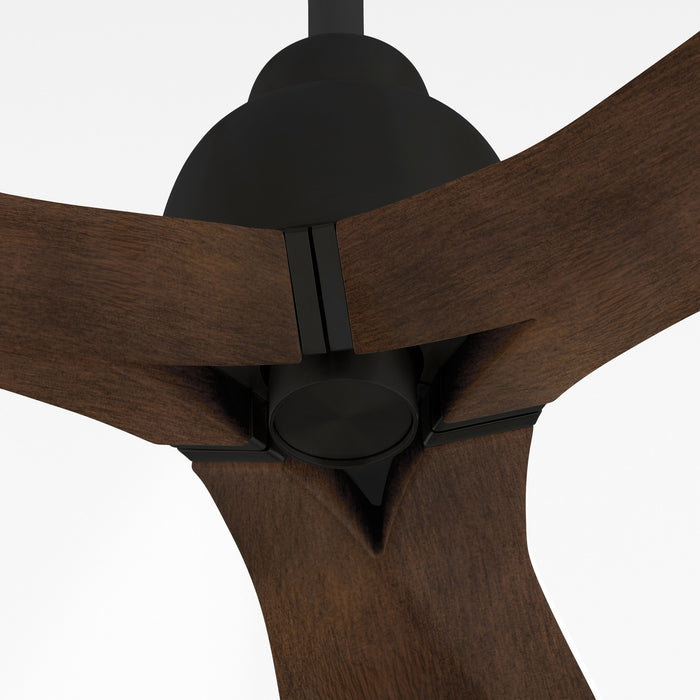 Cyan 11980 62" Ceiling Fan, Black/Walnut