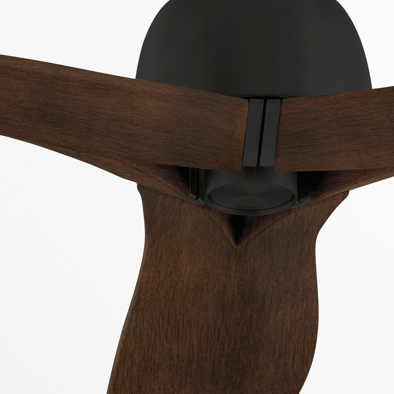 Cyan 11980 62" Ceiling Fan, Black/Walnut