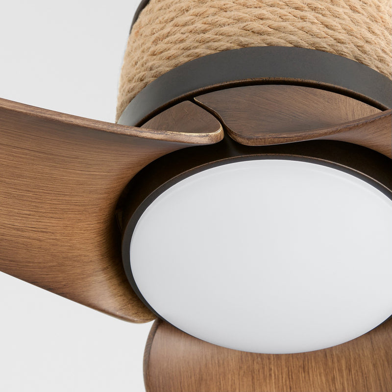 Cyan 11985 62" Ceiling Fan, Oiled Bronze/Medium Oak