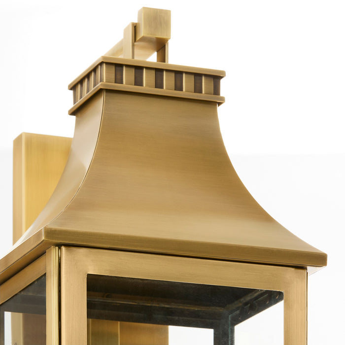 Cyan 11991 Three Light Outdoor Wall Sconce, Heritage Brass