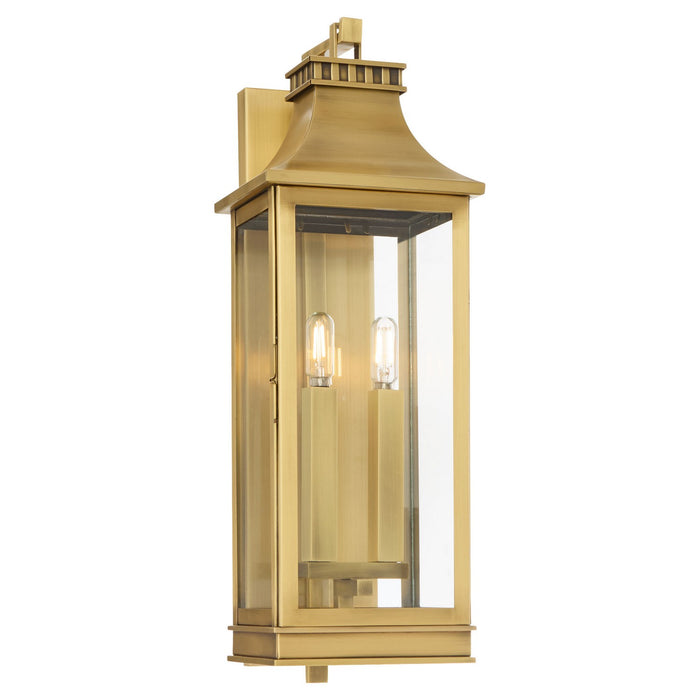 Cyan 11992 Two Light Outdoor Wall Sconce, Heritage Brass