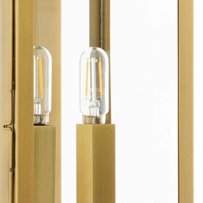 Cyan 11992 Two Light Outdoor Wall Sconce, Heritage Brass