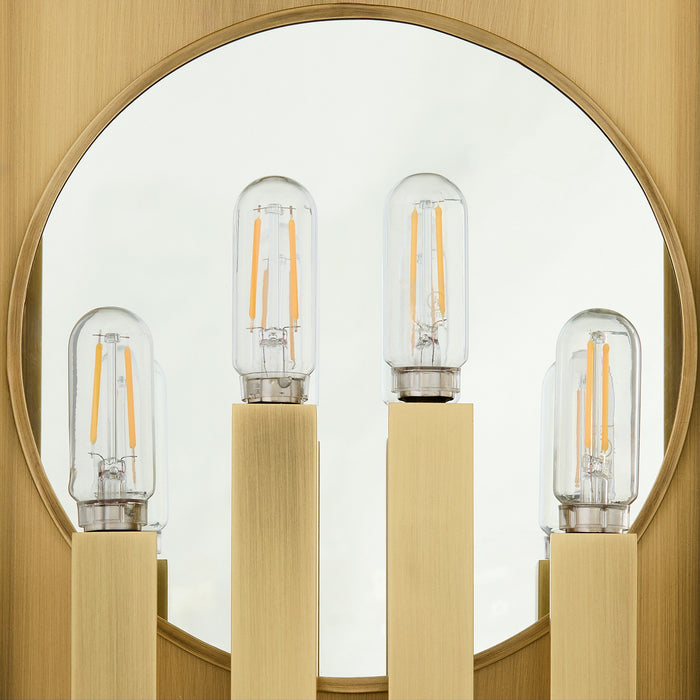 Cyan 11994 Four Light Outdoor Wall Sconce, Heritage Brass