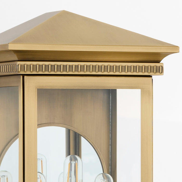 Cyan 11995 Three Light Outdoor Wall Sconce, Heritage Brass
