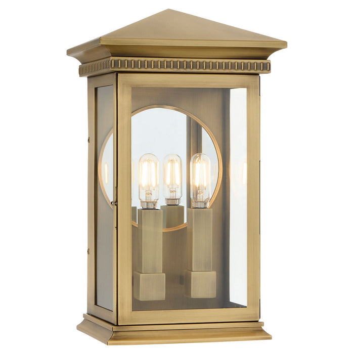 Cyan 11996 Two Light Outdoor Wall Sconce, Heritage Brass