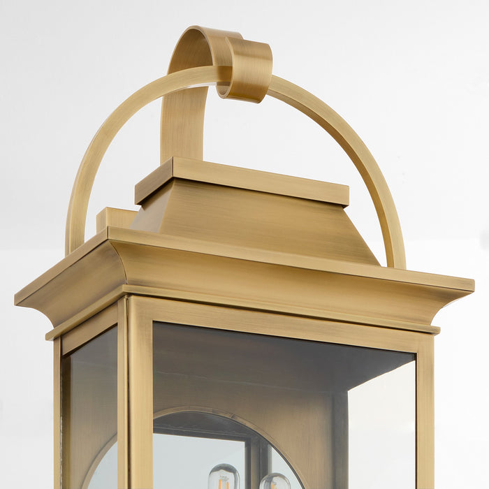 Cyan 11997 Four Light Outdoor Wall Sconce, Heritage Brass