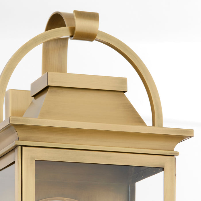 Cyan 11998 Three Light Outdoor Wall Sconce, Heritage Brass