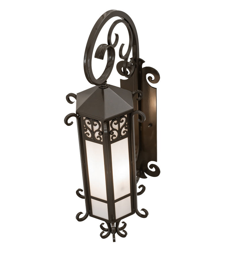 Meyda Tiffany 238233 Three Light Wall Sconce, Exterior Oil Rubbed Bronze