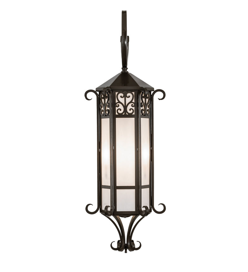Meyda Tiffany 238233 Three Light Wall Sconce, Exterior Oil Rubbed Bronze