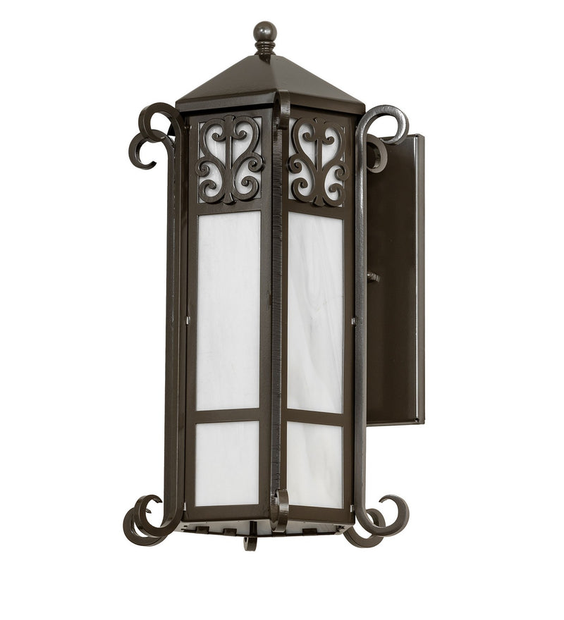 Meyda Tiffany 238493 Three Light Wall Sconce, Exterior Oil Rubbed Bronze