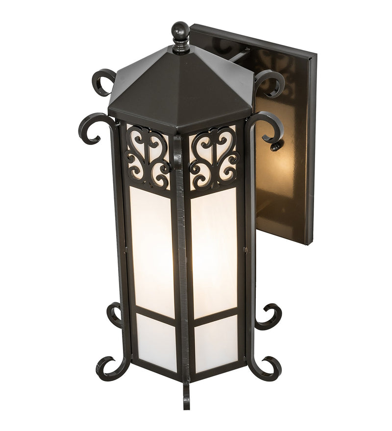 Meyda Tiffany 238493 Three Light Wall Sconce, Exterior Oil Rubbed Bronze
