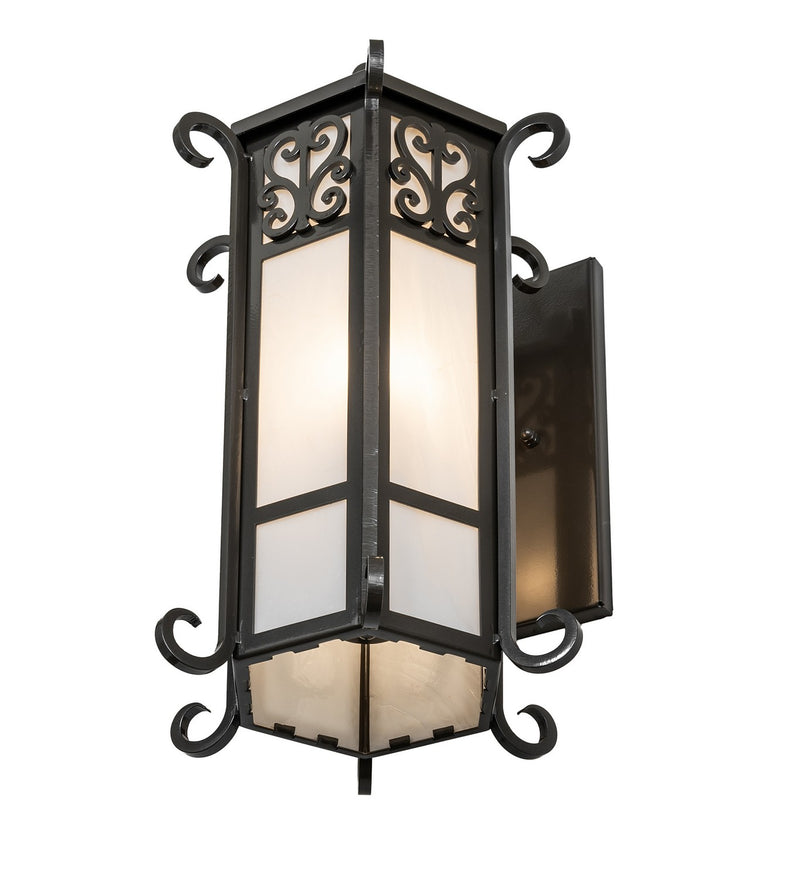 Meyda Tiffany 238493 Three Light Wall Sconce, Exterior Oil Rubbed Bronze