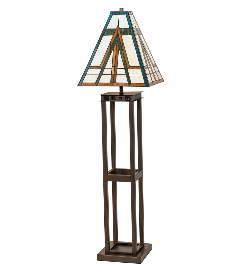 Meyda Tiffany 269733 Two Light Floor Lamp, Tyler Bronze