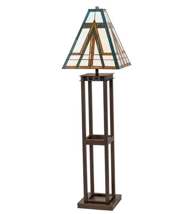 Meyda Tiffany 269733 Two Light Floor Lamp, Tyler Bronze