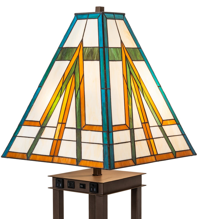 Meyda Tiffany 269733 Two Light Floor Lamp, Tyler Bronze