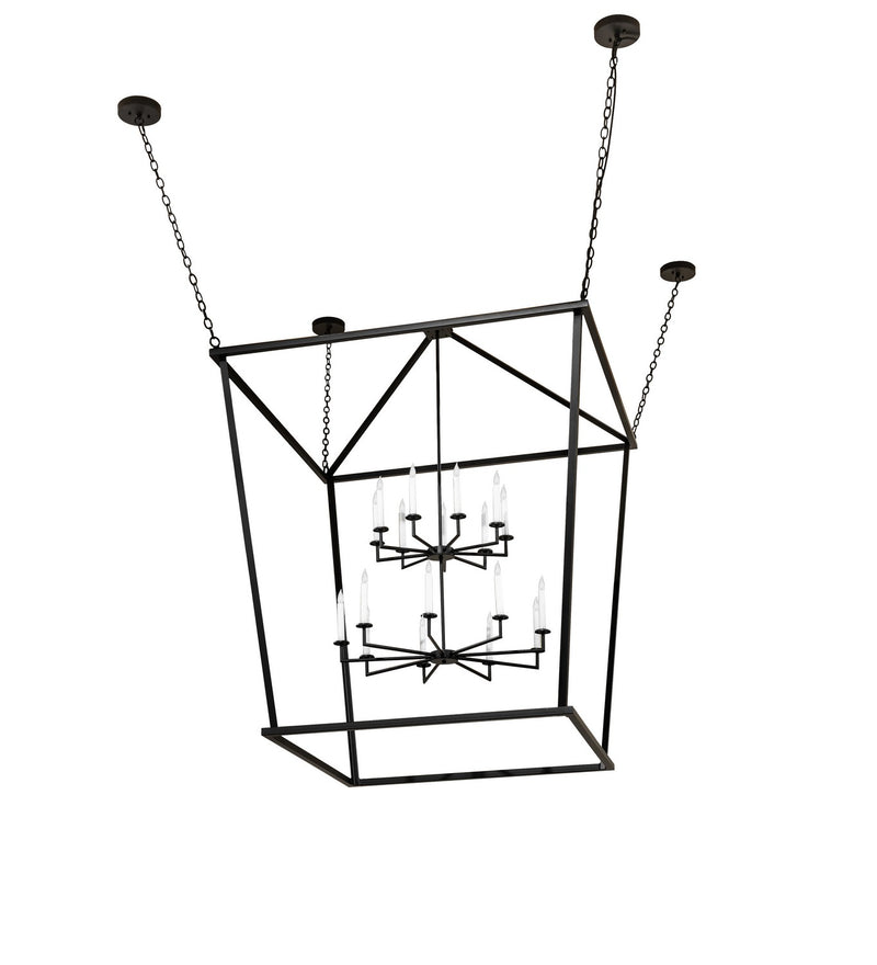 Meyda Tiffany 276213 18 Light Pendant, Flat Black
