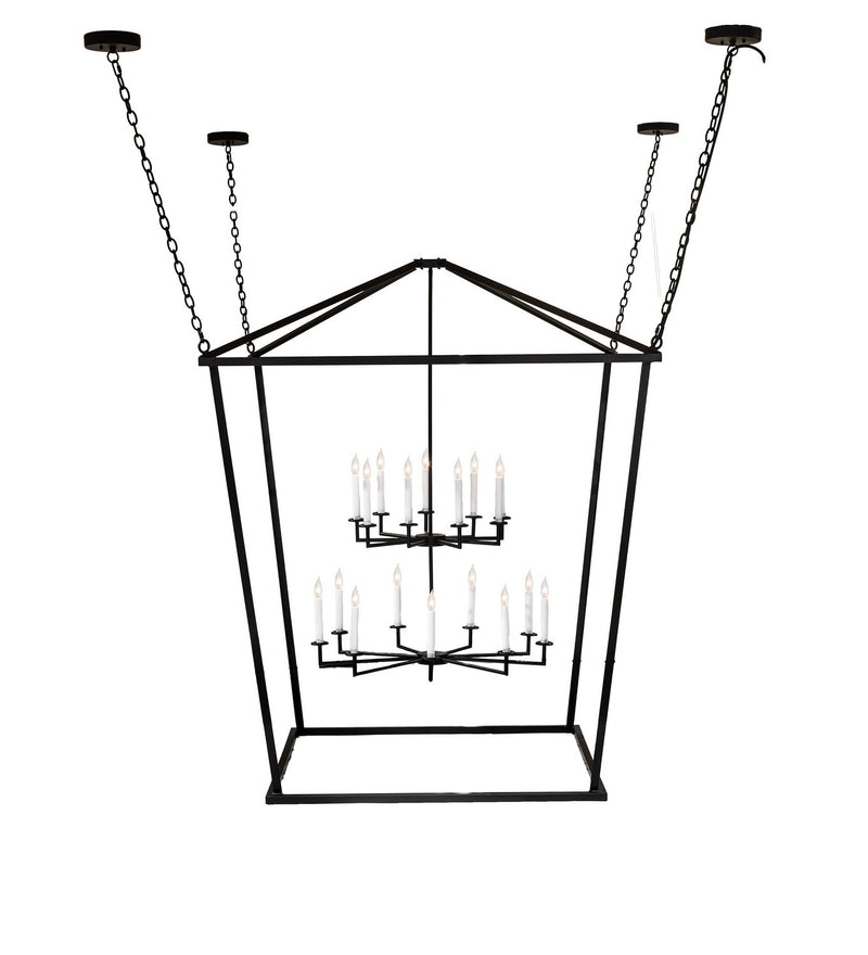 Meyda Tiffany 276213 18 Light Pendant, Flat Black