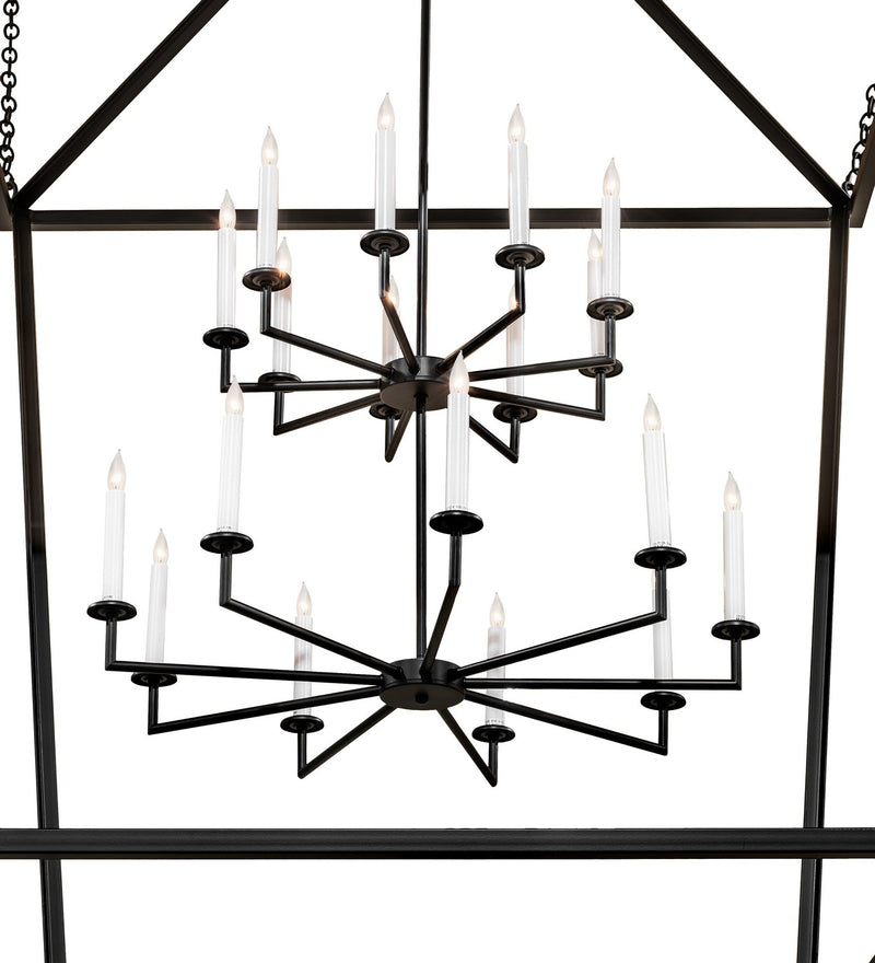 Meyda Tiffany 276213 18 Light Pendant, Flat Black
