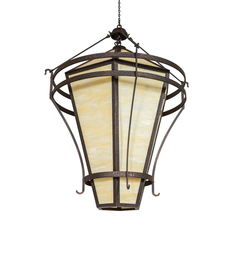Meyda Tiffany 276330 12 Light Pendant, Blackened Textured Copper