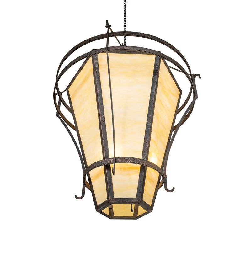 Meyda Tiffany 276330 12 Light Pendant, Blackened Textured Copper