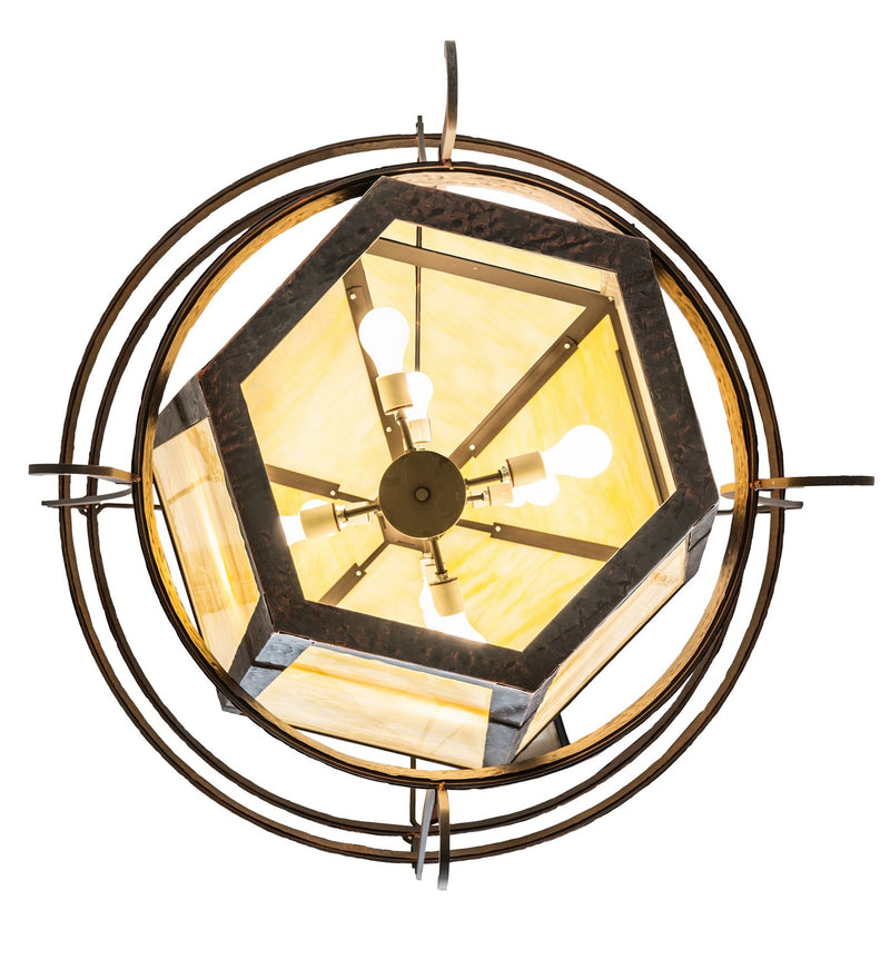 Meyda Tiffany 276330 12 Light Pendant, Blackened Textured Copper