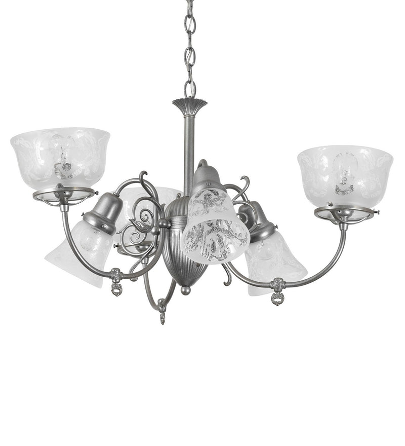 Meyda Tiffany 276512 Six Light Chandelier, Light Sandstone