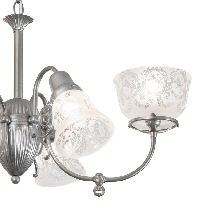 Meyda Tiffany 276512 Six Light Chandelier, Light Sandstone