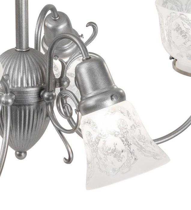 Meyda Tiffany 276512 Six Light Chandelier, Light Sandstone