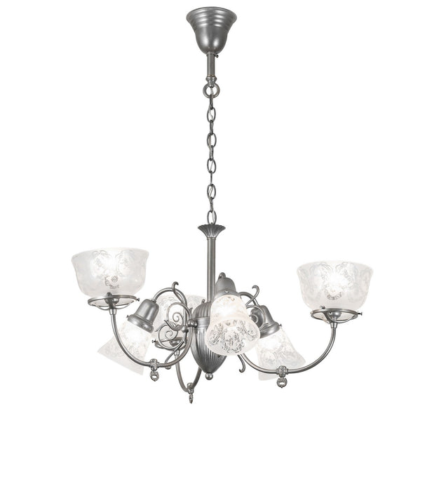 Meyda Tiffany 276512 Six Light Chandelier, Light Sandstone