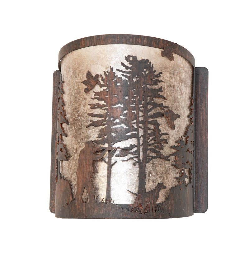 Meyda Tiffany 277549 One Light Wall Sconce, Driftwood Brown