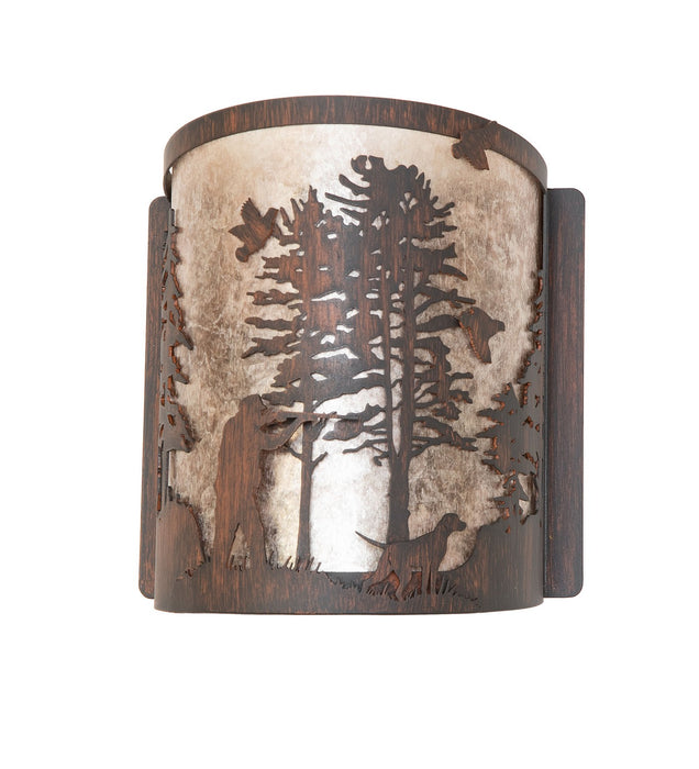 Meyda Tiffany 277549 One Light Wall Sconce, Driftwood Brown