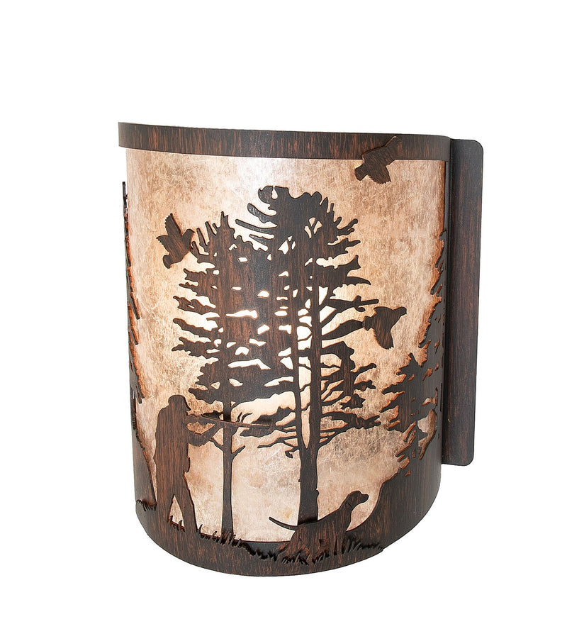 Meyda Tiffany 277549 One Light Wall Sconce, Driftwood Brown