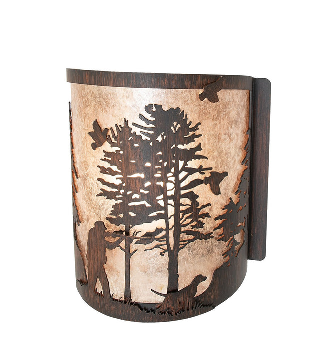 Meyda Tiffany 277549 One Light Wall Sconce, Driftwood Brown