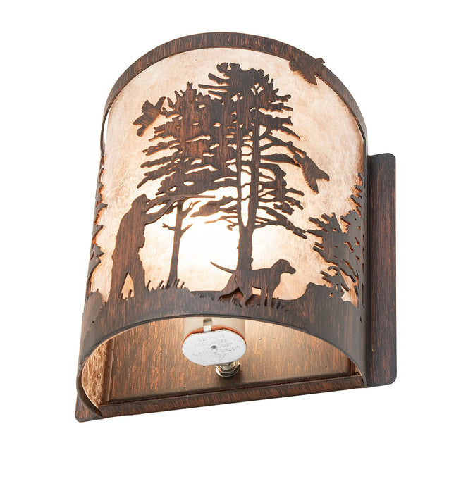 Meyda Tiffany 277549 One Light Wall Sconce, Driftwood Brown