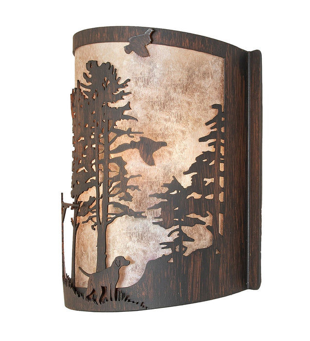 Meyda Tiffany 277549 One Light Wall Sconce, Driftwood Brown