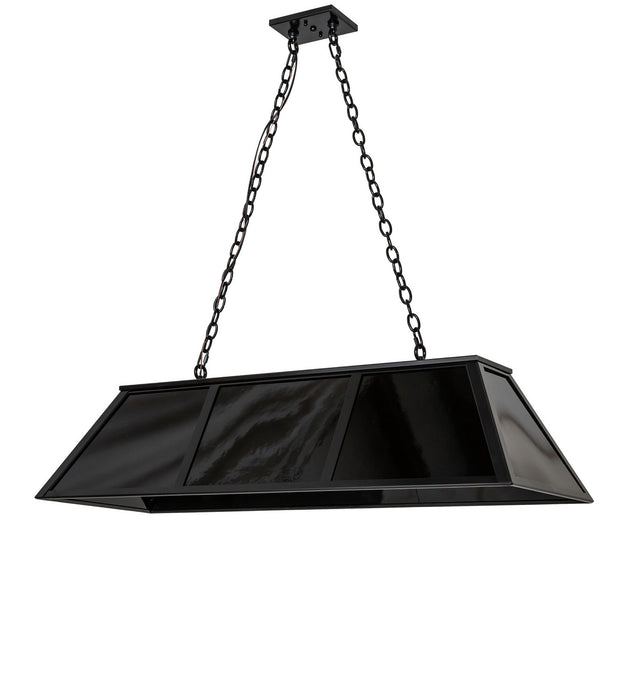 Meyda Tiffany 278105 Six Light Pendant, Mirror Black