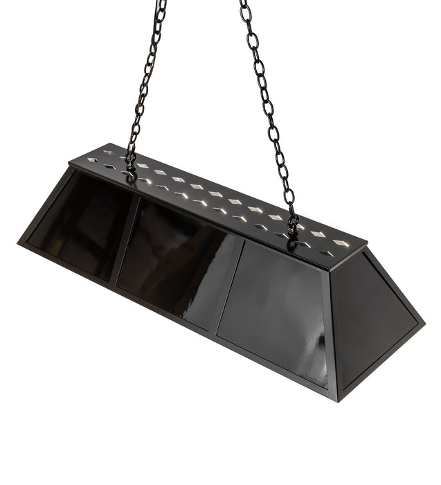 Meyda Tiffany 278105 Six Light Pendant, Mirror Black