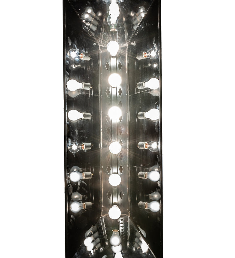 Meyda Tiffany 278105 Six Light Pendant, Mirror Black