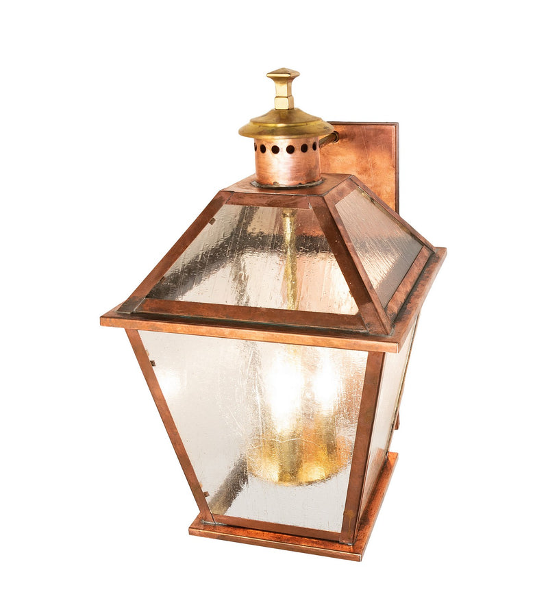 Meyda Tiffany 278282 Three Light Wall Sconce, Raw Copper/Clear Gloss