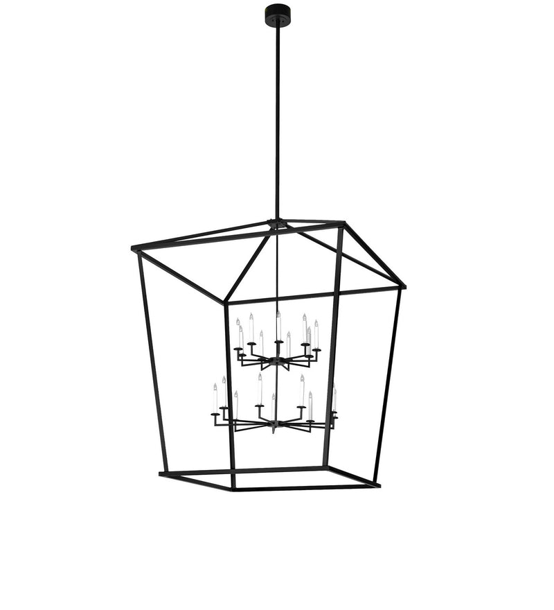Meyda Tiffany 278588 18 Light Pendant, Flat Black