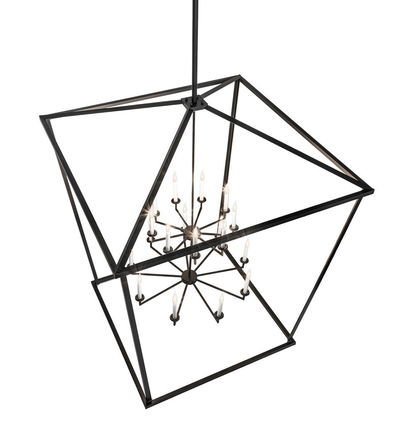 Meyda Tiffany 278588 18 Light Pendant, Flat Black