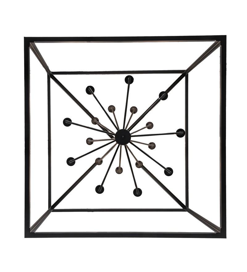 Meyda Tiffany 278588 18 Light Pendant, Flat Black