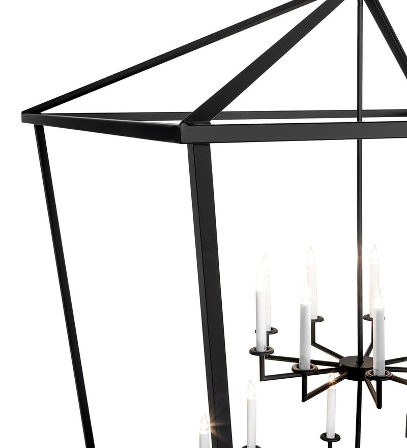 Meyda Tiffany 278588 18 Light Pendant, Flat Black